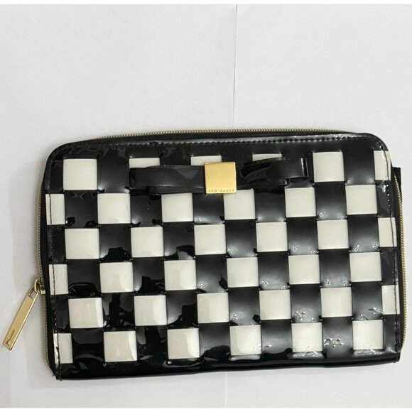 Ted Baker London Ipad Tablet Reader Checkered Case 9x6 - Picture 1 of 6